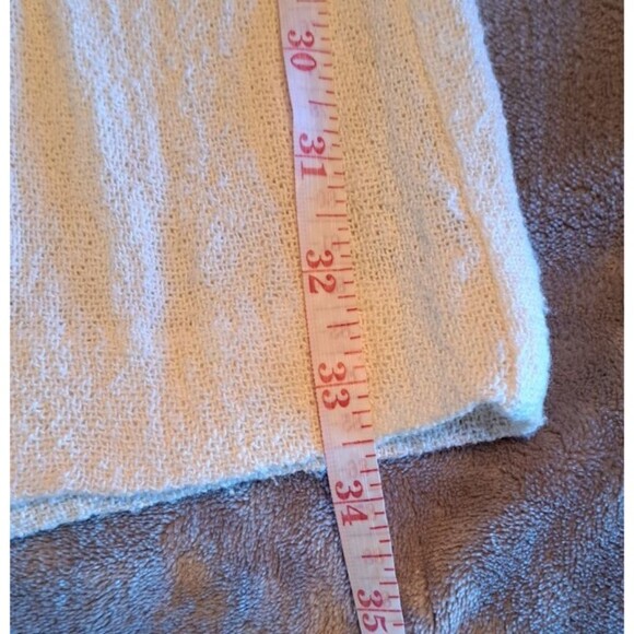 Maje Pants Tweed effect High Waist Wide Leg Tweed Trousers with Purple Stripe - Picture 8 of 13